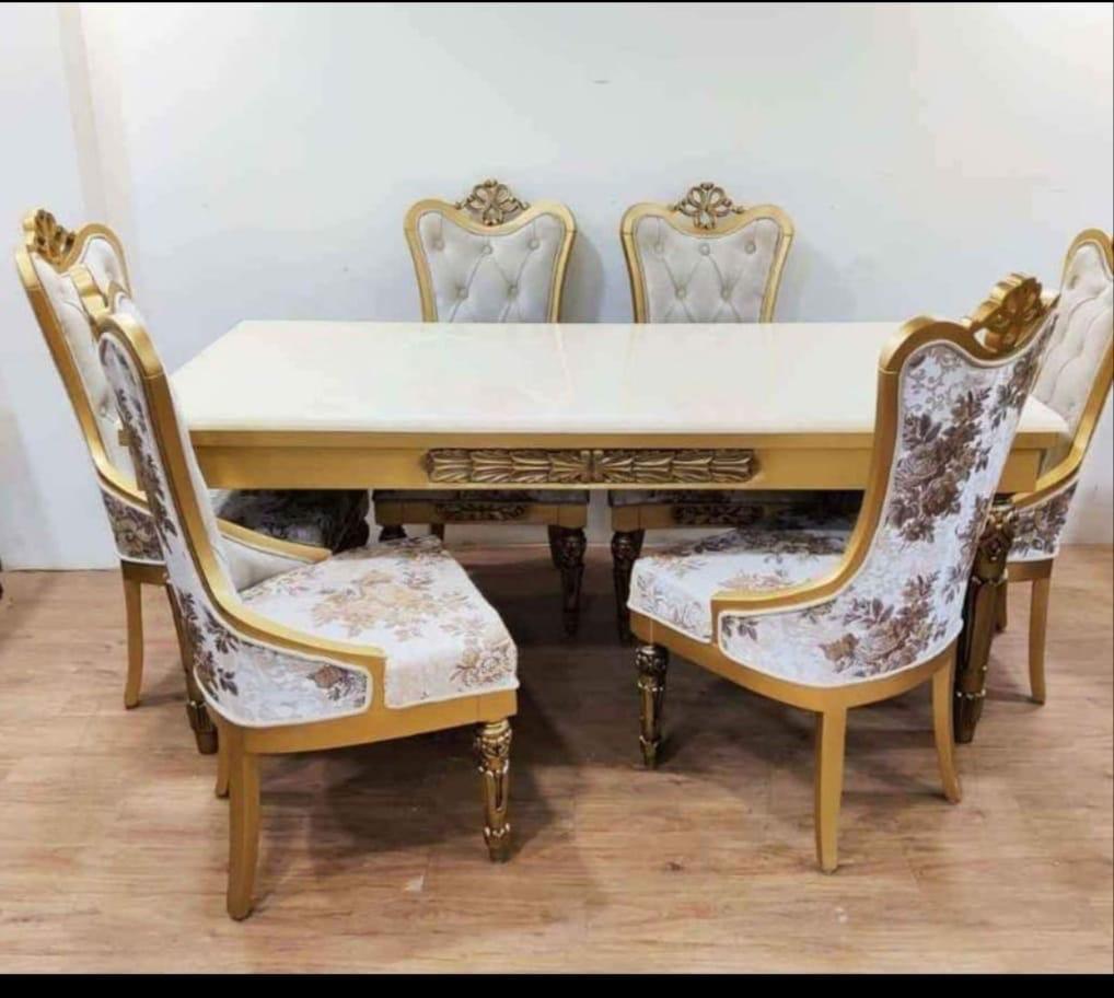 Silken Slab Marble Dining Table
