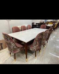 TerraLuxe Marble Dining Table