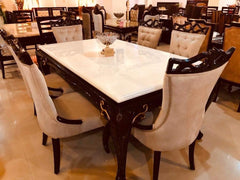 Stone Elegance Marble Dining Table